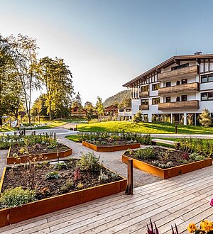 Gartenanlage des Familotel - Das Bayrischzell